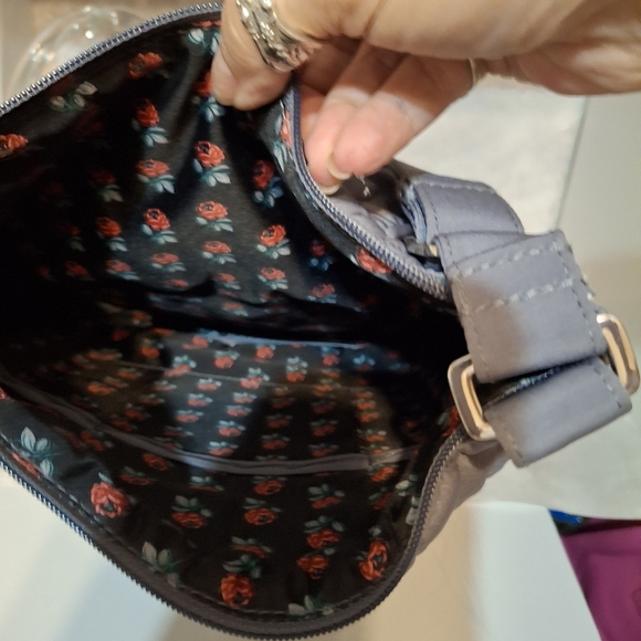 Vera Bradley Charcoal Quilted Messenger Bag - Picture 7 of 7